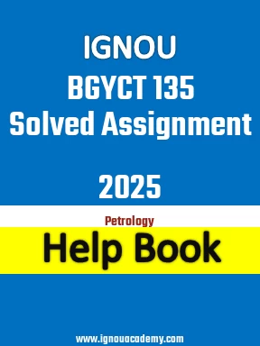 IGNOU BGYCT 135 Solved Assignment 2025